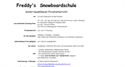 Desktop Screenshot of freddys-snowboardschule.com